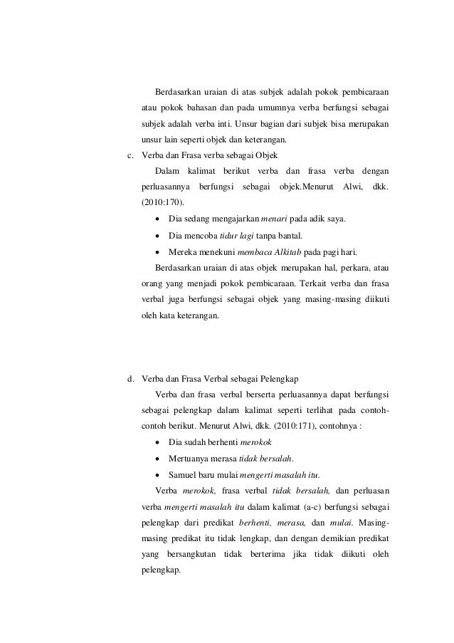 Sistem Kata Kerja pada Masyarakat Dayak Kanayatn Ahe Desa 