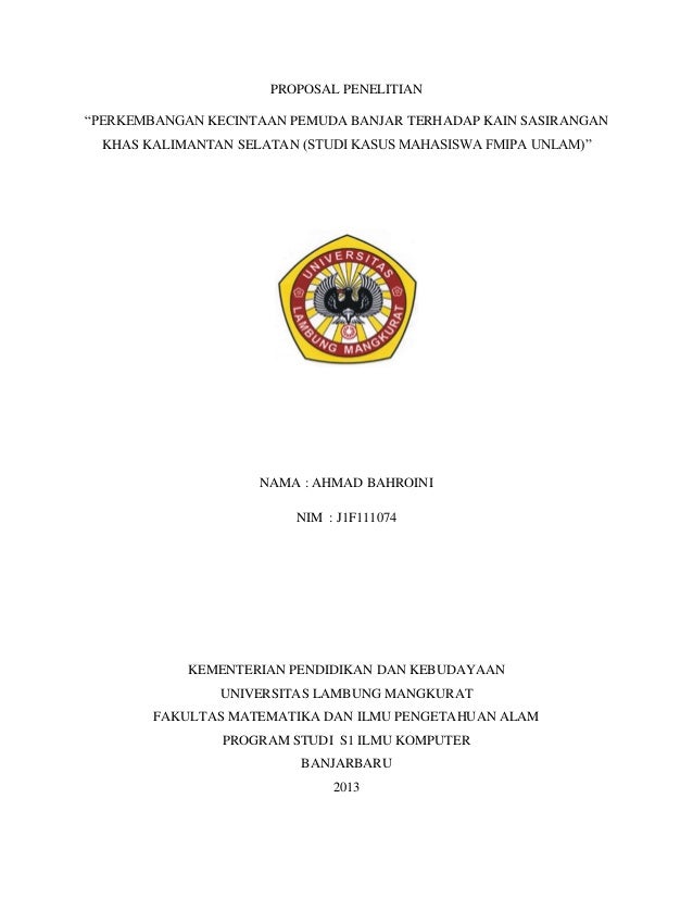 Proposal Penelitian Ahmad Bahroini