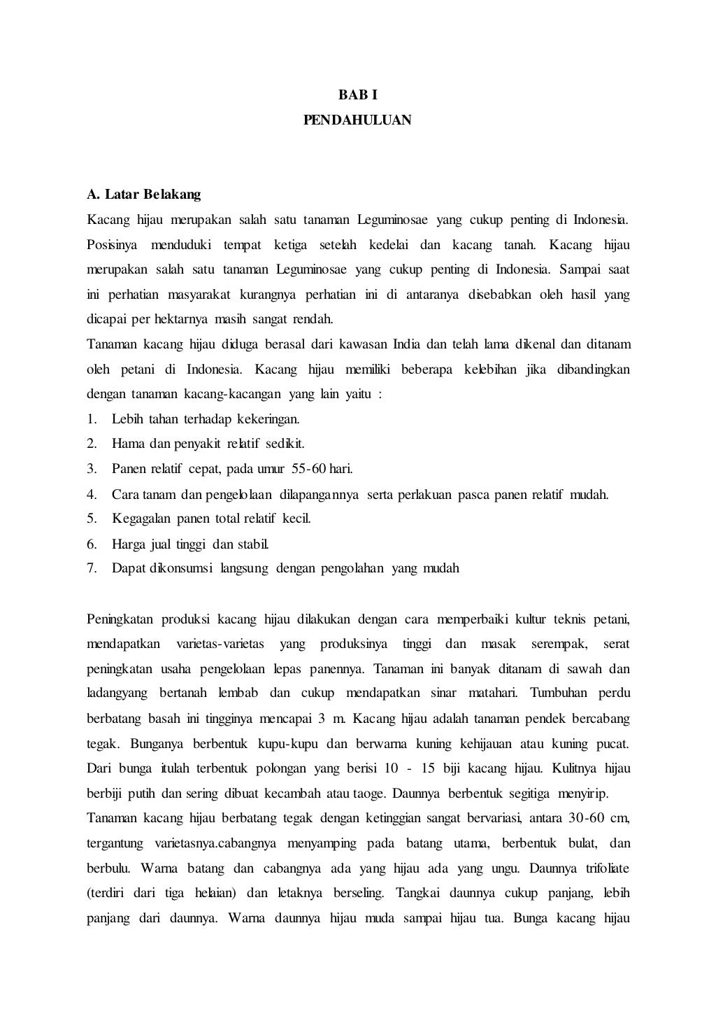 Proposal penelitian pengaruh pupuk urea terhadap tanaman