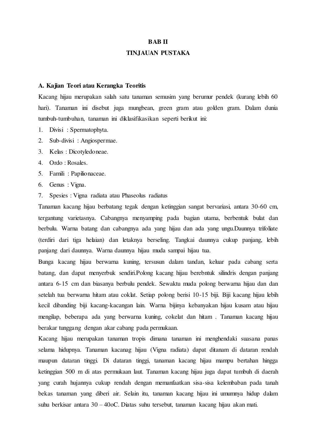 Proposal penelitian pengaruh pupuk urea terhadap tanaman