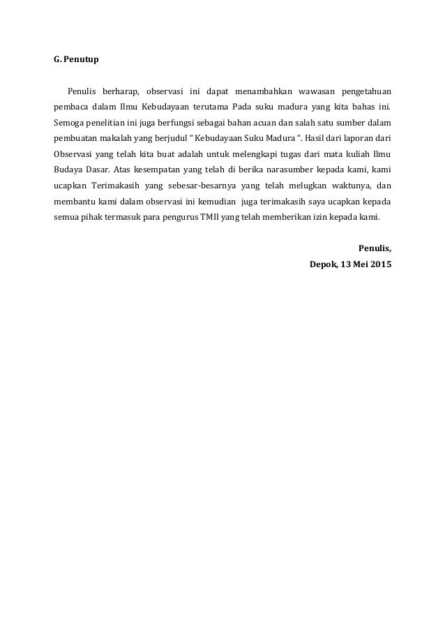 Proposal penelitian suku madura