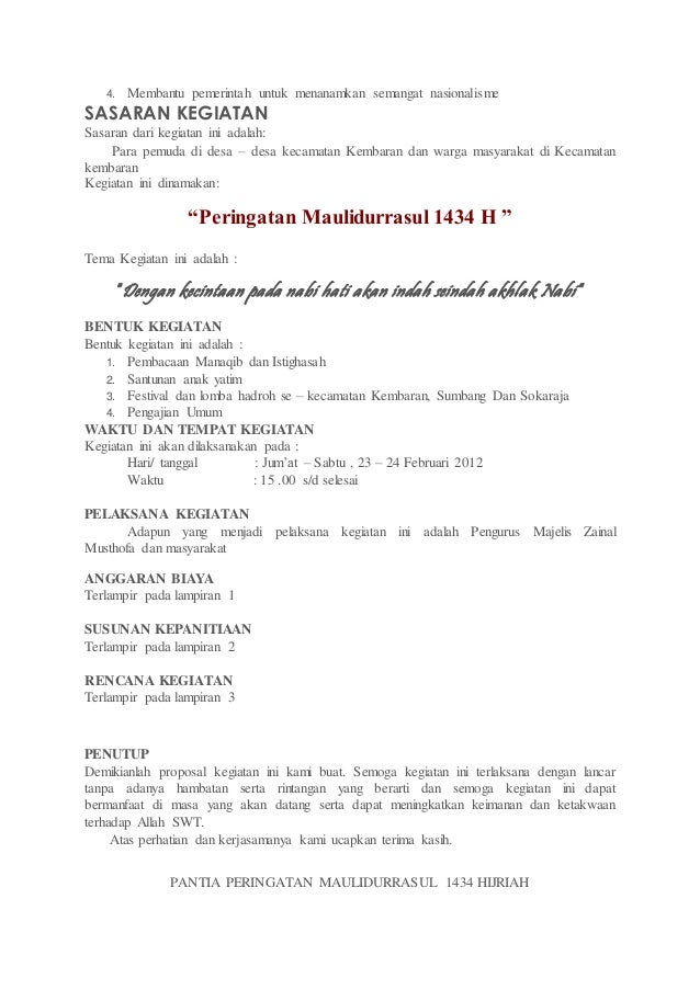 Proposal majelis ta lim