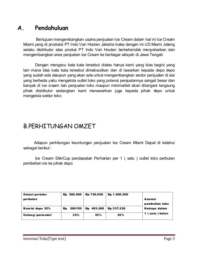 Proposal investasi dalam Bisnis Kopi Eksotis