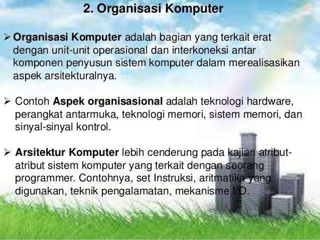 Pengenalan organisasi komputer