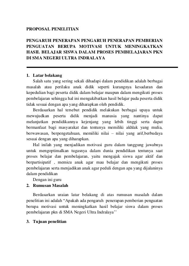 Proposal pkn sela Proposal pkn sela