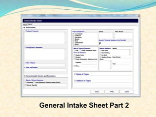 General Intake Sheet Part 2 
 