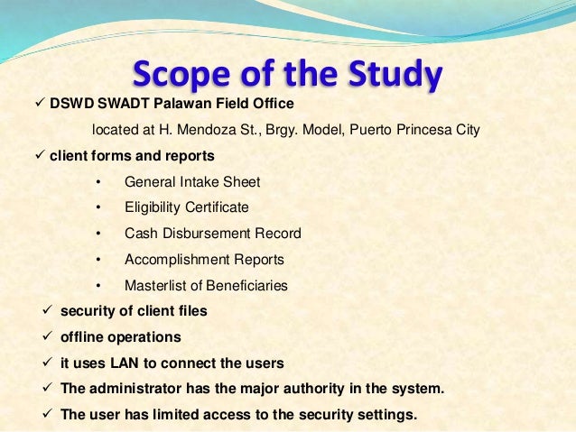 scope and limitations of aids scope and limitations of aids