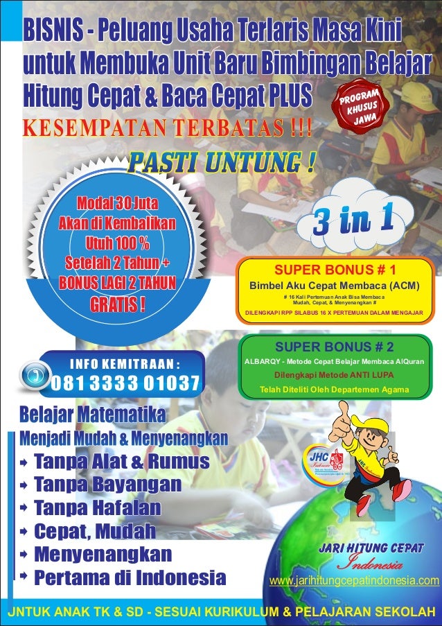 Peluang Bisnis Pendidikan Jari Hitung Cepat Indonesia Jhci