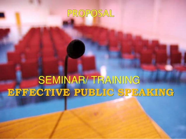 Proposal Public Speaking