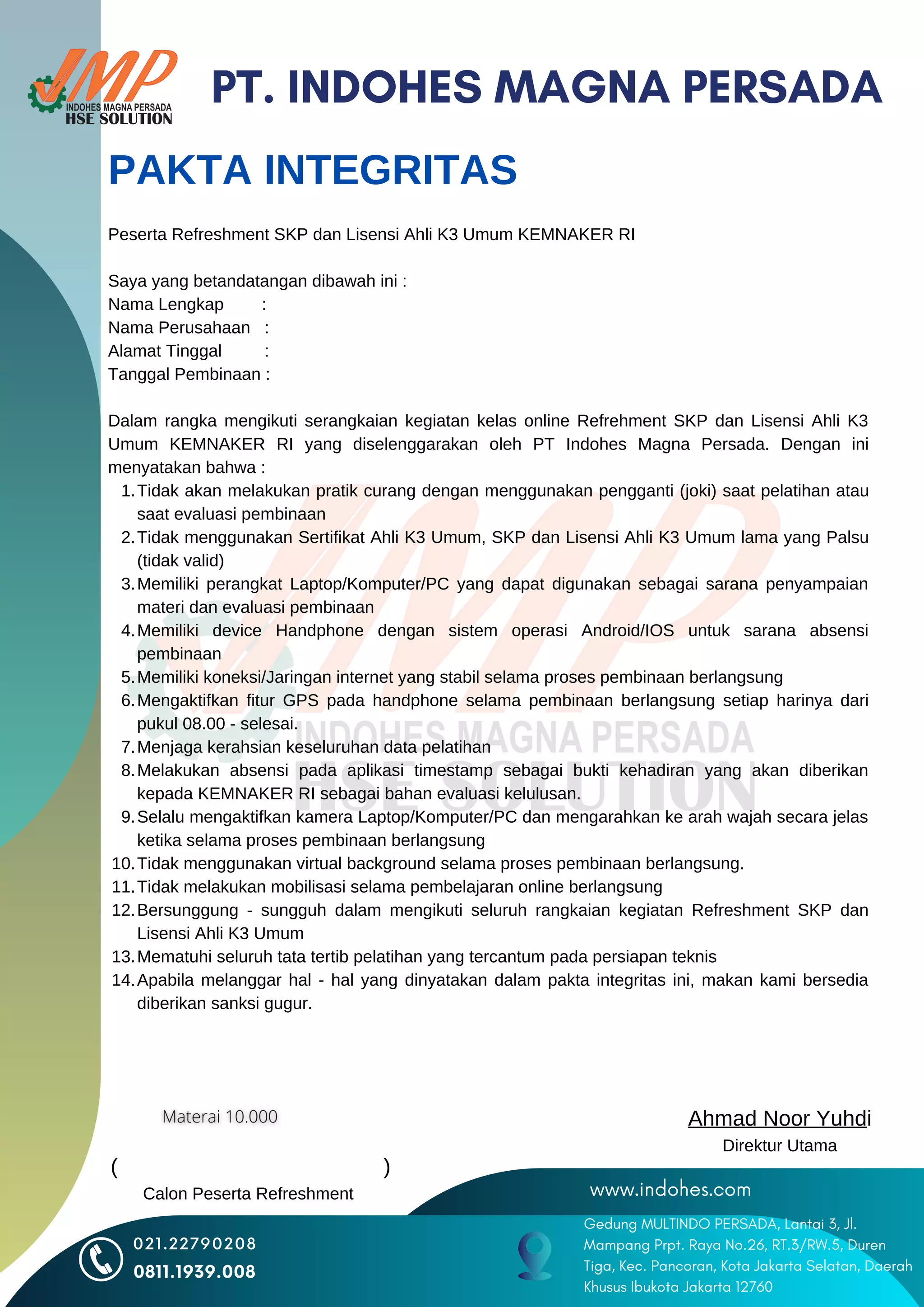 Proposal refreshment skp ak3 umum 2022 | PDF