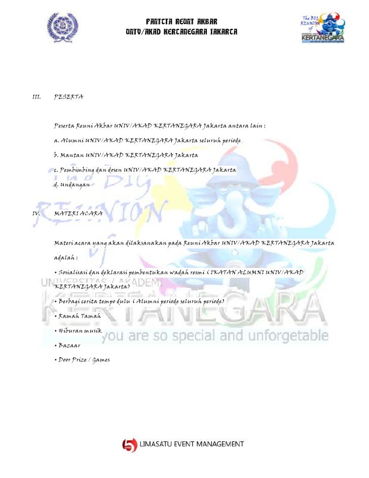 Proposal reuni akbar universitas kertanegara