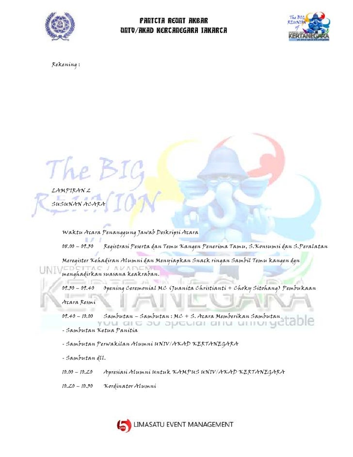 Proposal reuni akbar universitas kertanegara