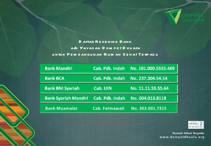 Proposal Rumah Sehat Terpadu Dompet Dhuafa