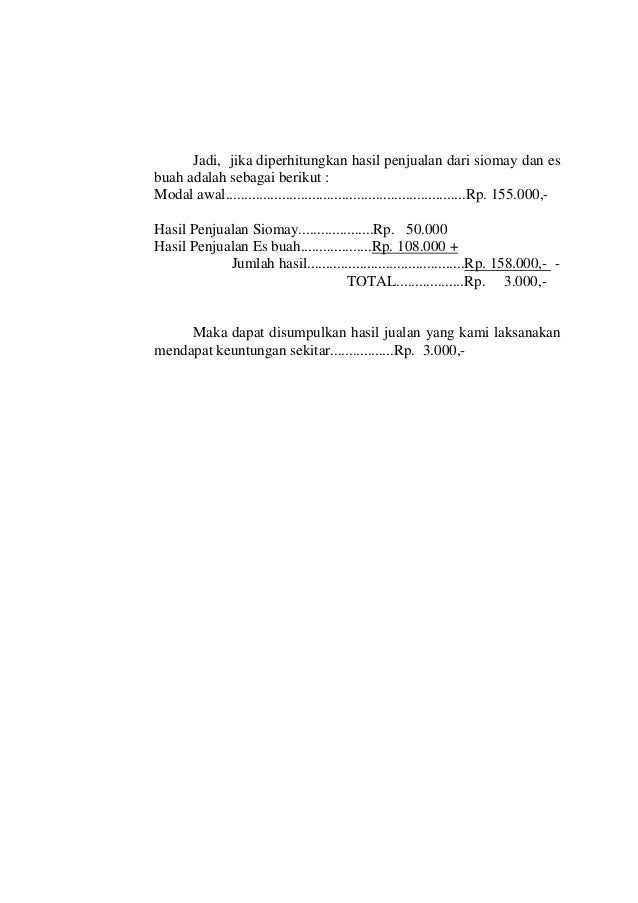 Proposal Usaha Siomay Pigura