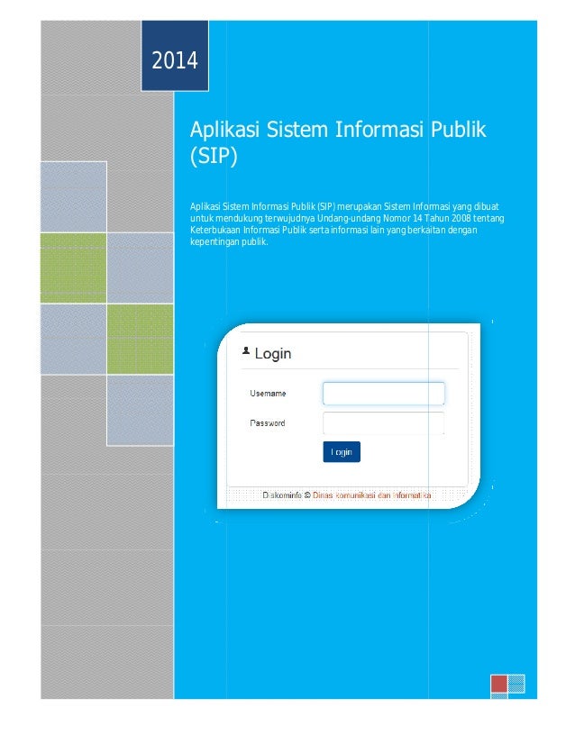 Contoh Portfolio Project Aplikasi Sistem Informasi Publik Sip Untuk