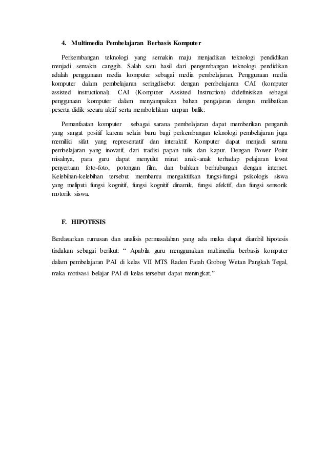 Beitrage Judul Proposal Tesis Teknologi Pendidikan