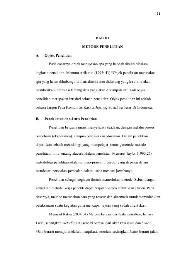 Skripsi Jargon Pada Komunitas Jejaring Sosial Kaskus