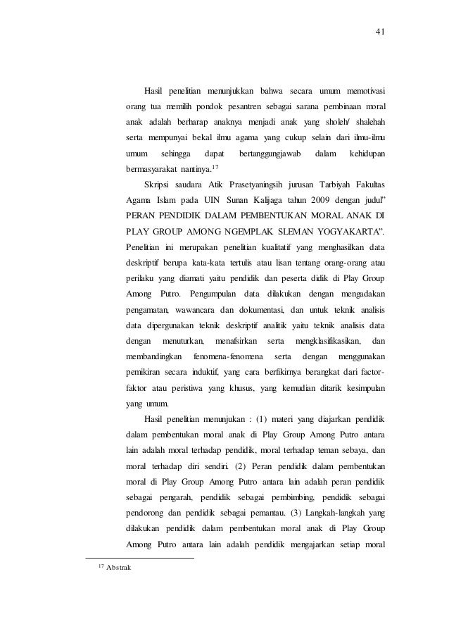 Contoh Proposal Skripsi Pai Tarbiyah Pdf