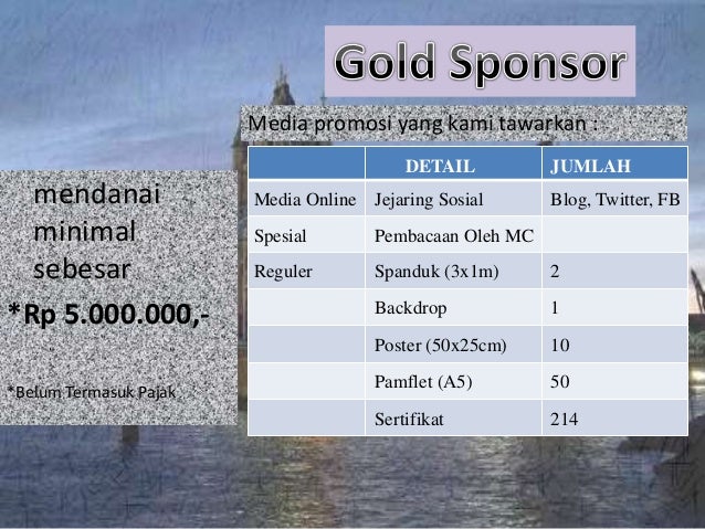 [Proposal] Sponsorhip @Talkshow Stop Wishing Start Doing