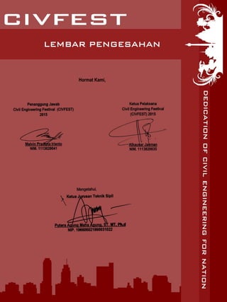 LEMBAR PENGESAHAN
Hormat Kami,
 