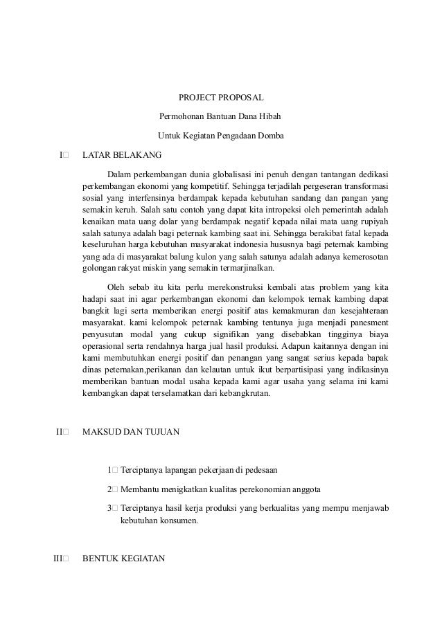 Proposal sumber koyo