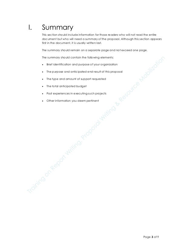 Sample Project Proposal Template by Fida Karim