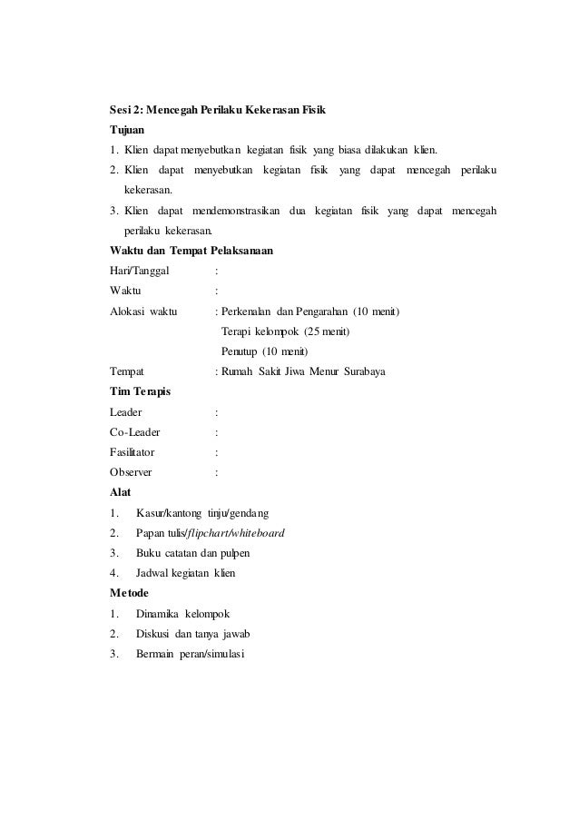 Proposal terapi aktivitas kelompok pk