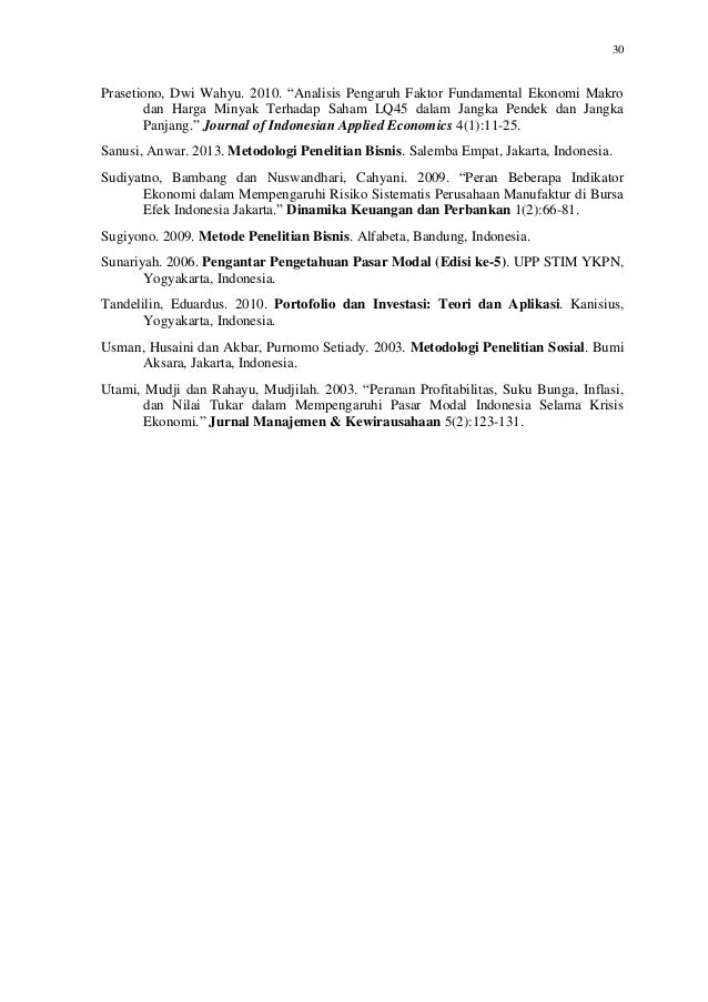 Analisis Faktor-Faktor yang Mempengaruhi Pergerakan IHSG