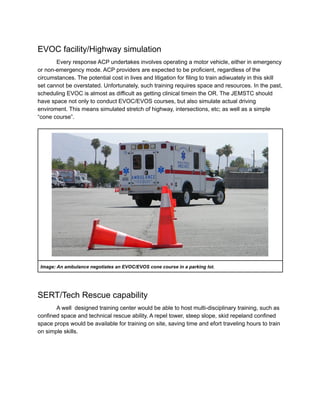 Proposal to establish a new training center for Multi Agency EMS ...