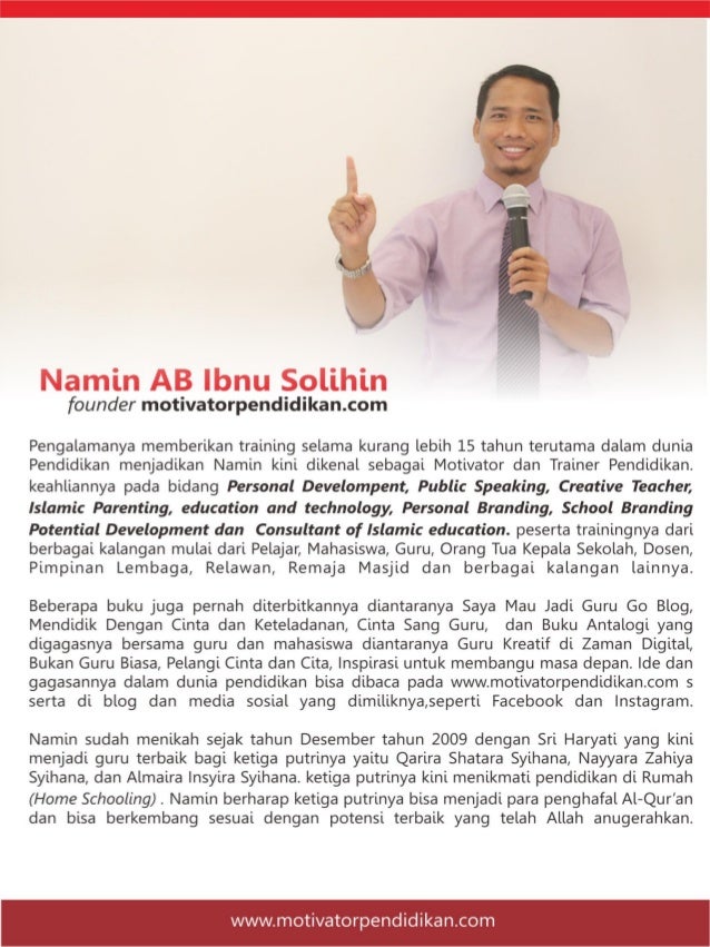 Proposal training dan Workshop motivator pendidikan com