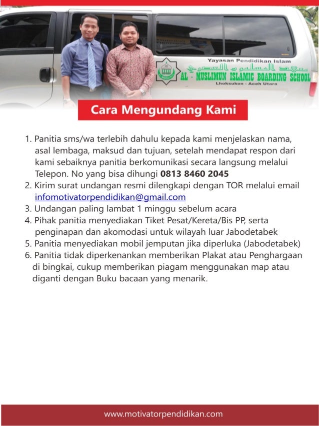 Proposal Training Seminar dan Motivator