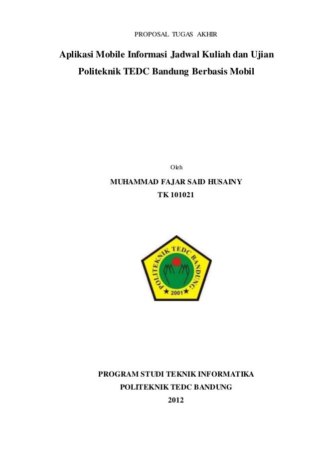 Proposal Tugas Akhir