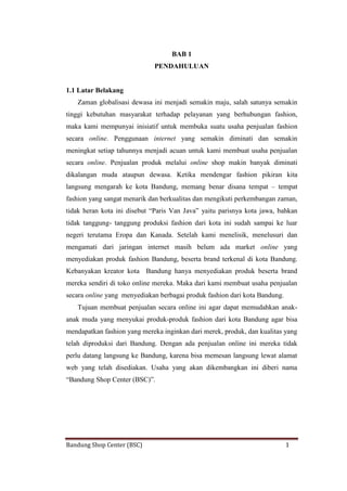 Proposal usaha online shop