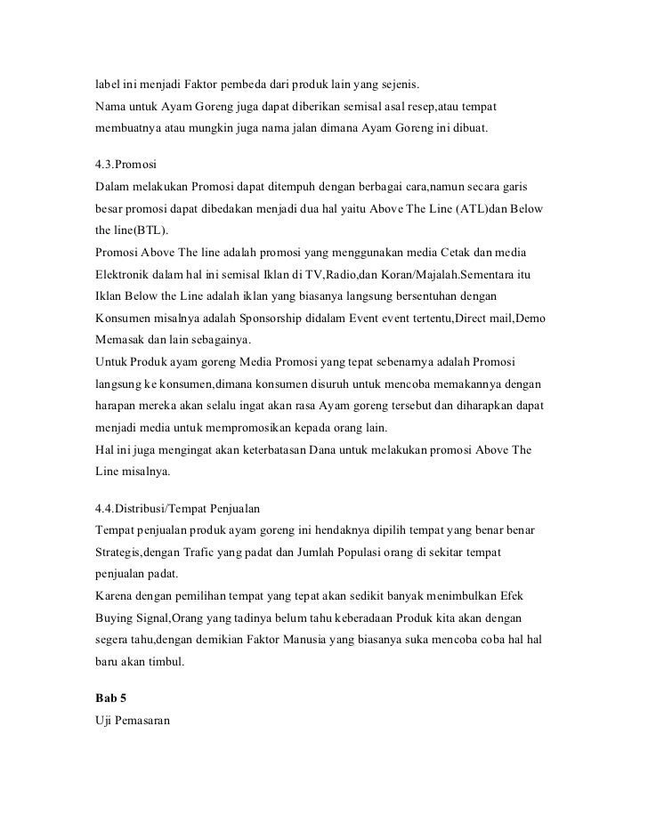 Proposal Usaha Kecil Bisnis Potato Steak