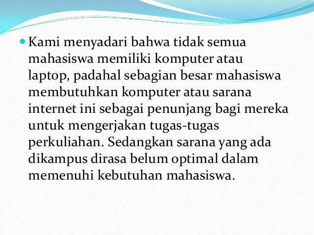 Contoh Proposal Usaha Warnet