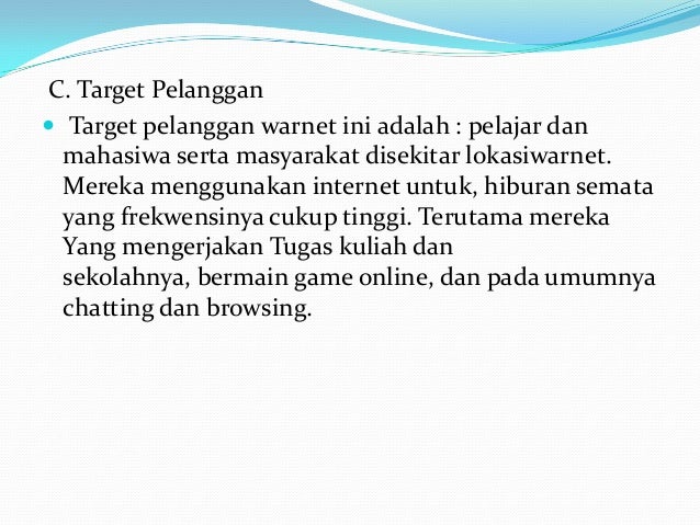 Contoh Business Plan Usaha Warnet - Contoh 43