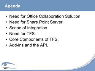 Integrated Proposal Vsts Sps Tfs Ms Stack