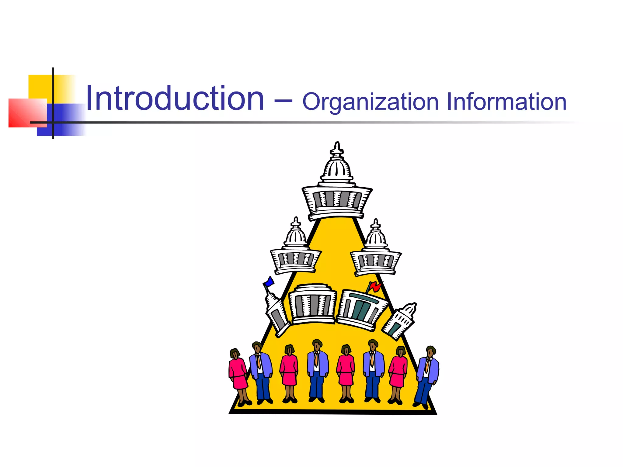 Introduction – Organization Information
 