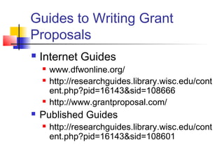Grant Proposal Writing Ppt
