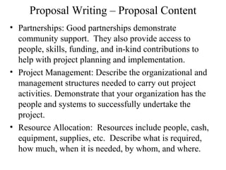 Proposal writing | PPT