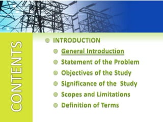 GENERAL INTRODUCTIONINTRODUCTION      Power flow study is the most frequently carried out study performed by power utilities and it is required to be performed at almost all the stages of power system planning, optimization, operation and control.