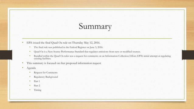 Proposed EPA Information Collection Request | PPT