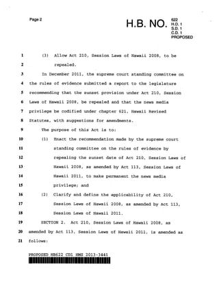 Proposed hb 622 cd1