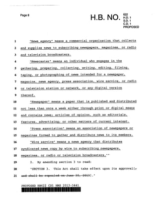Proposed hb 622 cd1