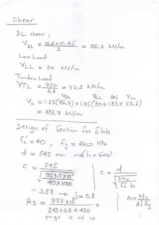 Bridge ramp slab design Jabal Al Noor Mecca