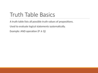 Truth Value Examples Using Or propositional-logic-part2-17092025-011540pm-13022026-054115pm.pptx