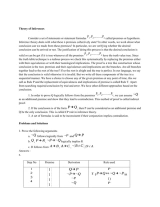 INFERENCE - PROPOSITIONAL CALCULUS.docx