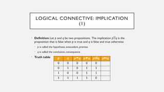Propositional Logic -1 (1) ,Maths maths maths | PPTX
