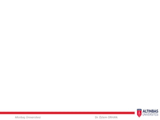 Altınbaş Üniversitesi Dr. Özlem ORHAN
 
