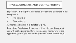 PROPOSITIONAL Logic for students who study logic | PPTX